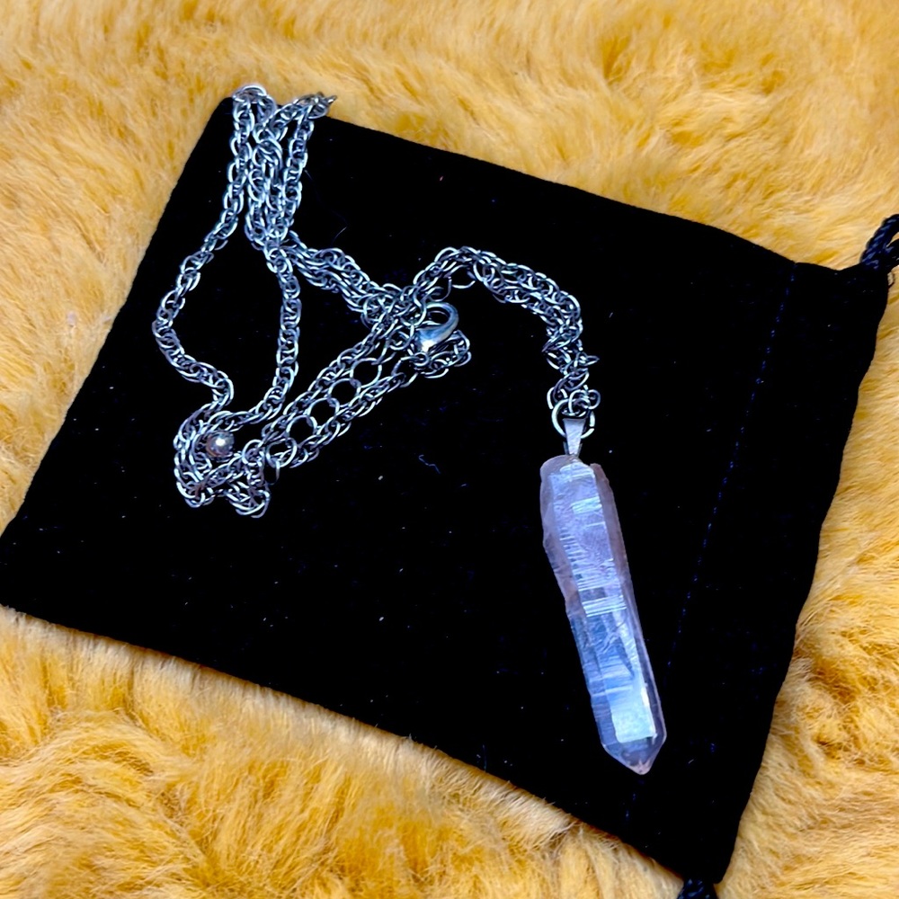 Rose quartz necklace